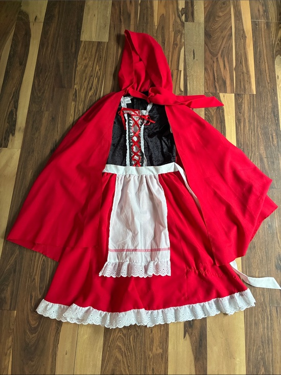 Fun Costumes Other - Classic Red Little Red Riding Hood Adult Costume with Hood and Apron